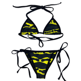 Black & Yellow Dart Kini
